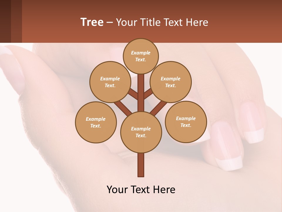 Thumb Care Arm PowerPoint Template