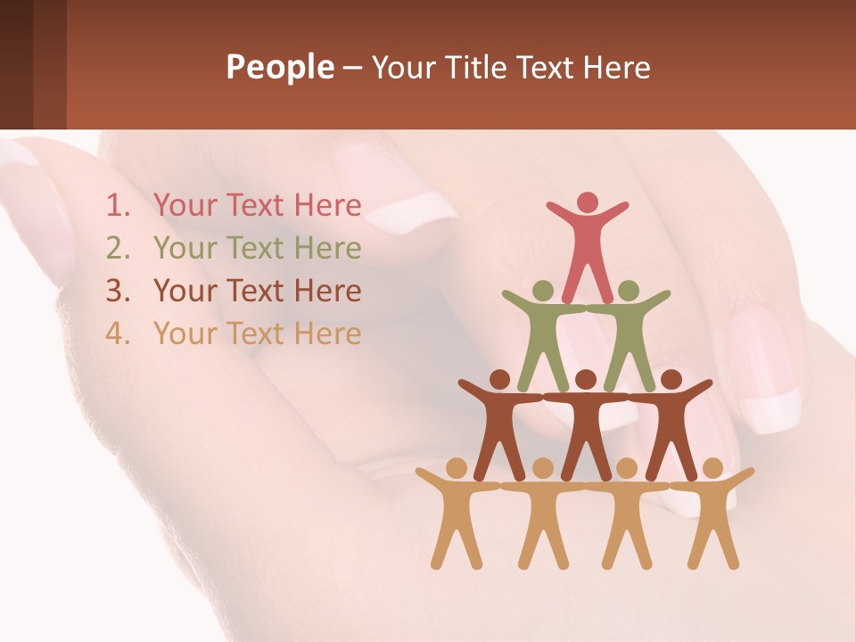 Thumb Care Arm PowerPoint Template