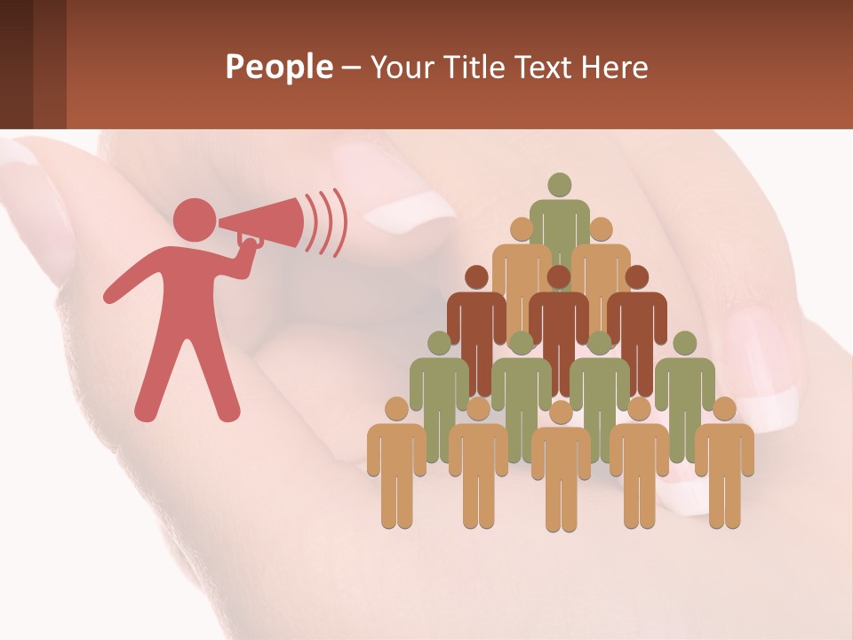 Thumb Care Arm PowerPoint Template