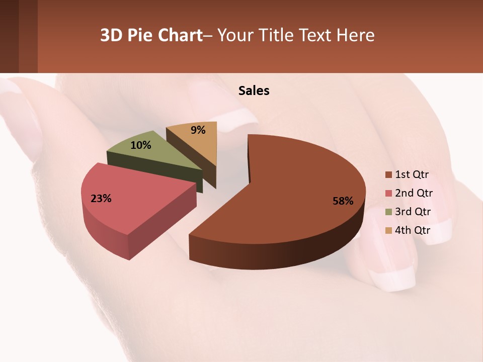 Thumb Care Arm PowerPoint Template