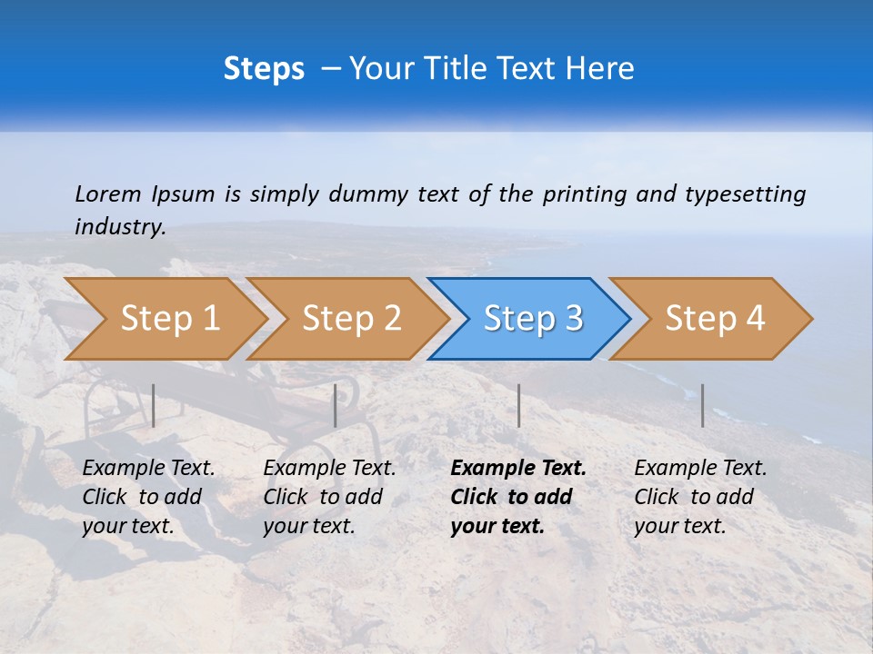 Cloud Mediterranean Comfortable PowerPoint Template