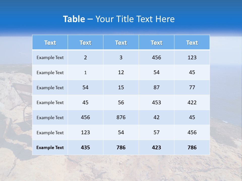Cloud Mediterranean Comfortable PowerPoint Template