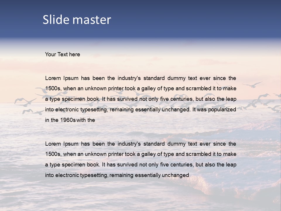 Cloud Ice Many PowerPoint Template