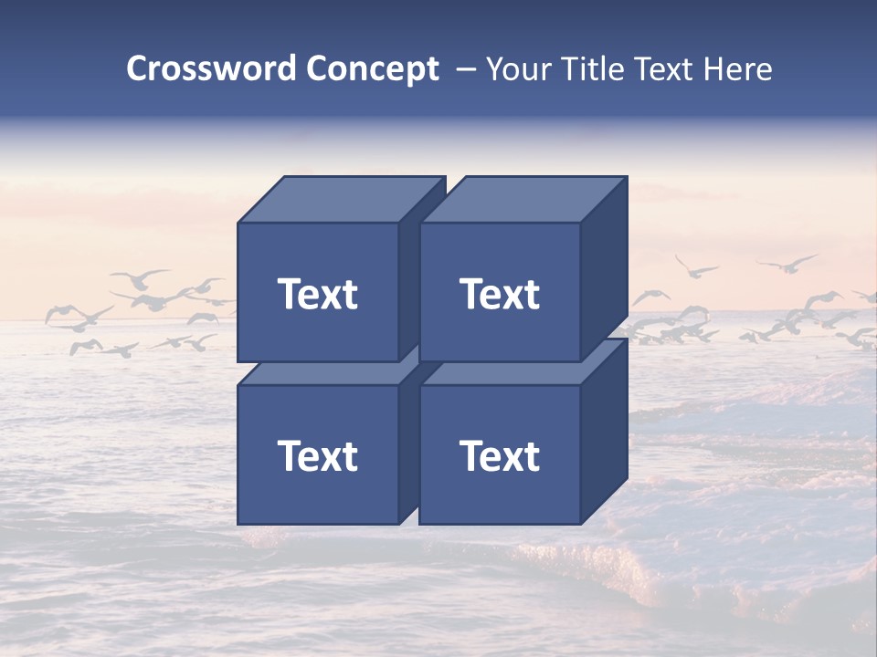 Cloud Ice Many PowerPoint Template