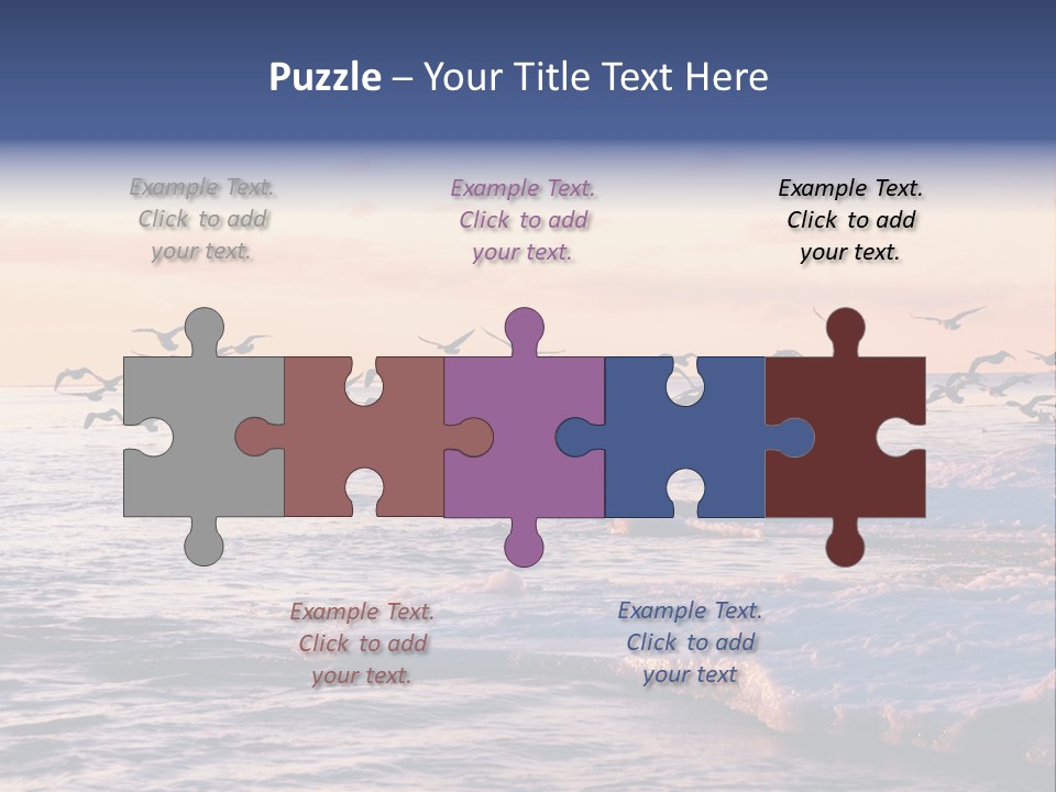 Cloud Ice Many PowerPoint Template