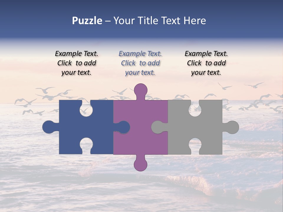 Cloud Ice Many PowerPoint Template