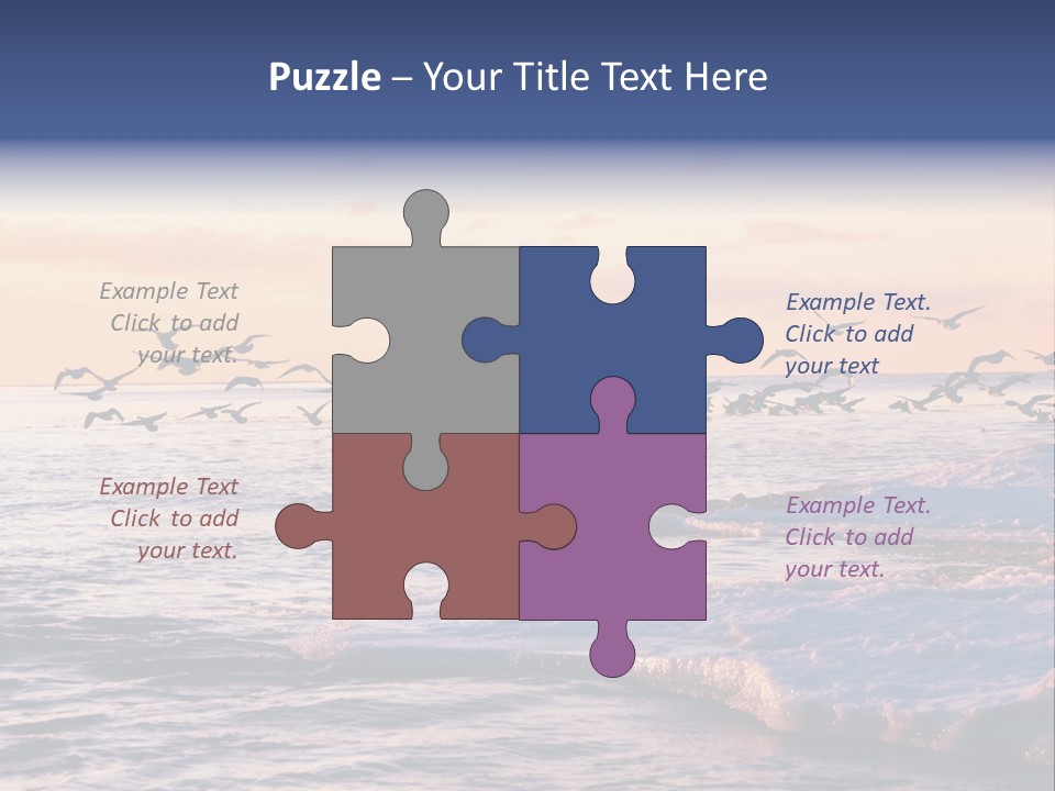 Cloud Ice Many PowerPoint Template