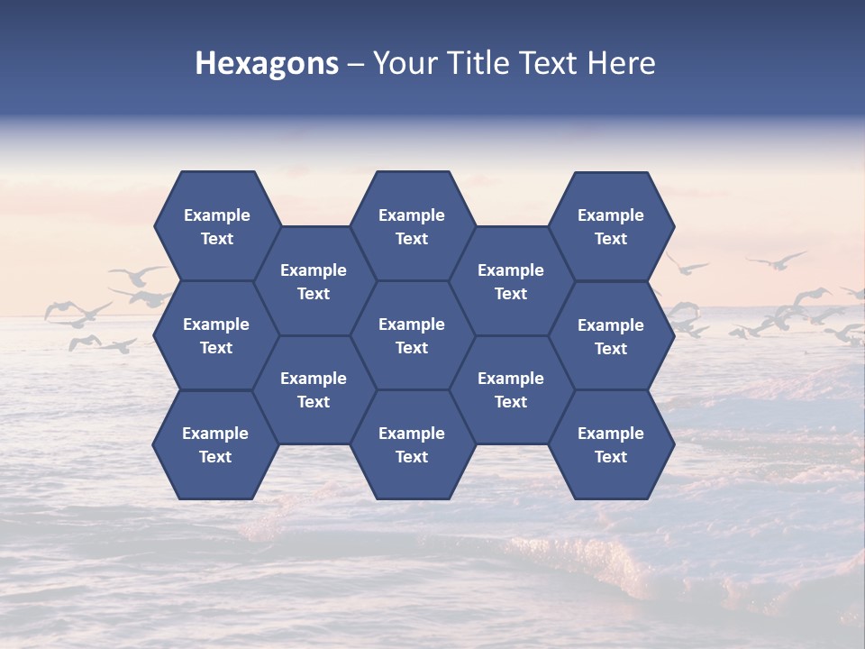 Cloud Ice Many PowerPoint Template