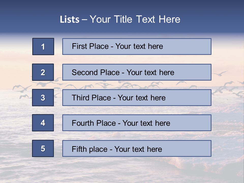 Cloud Ice Many PowerPoint Template