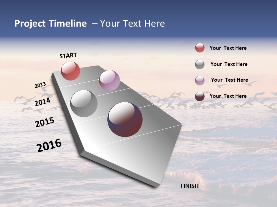 Cloud Ice Many PowerPoint Template