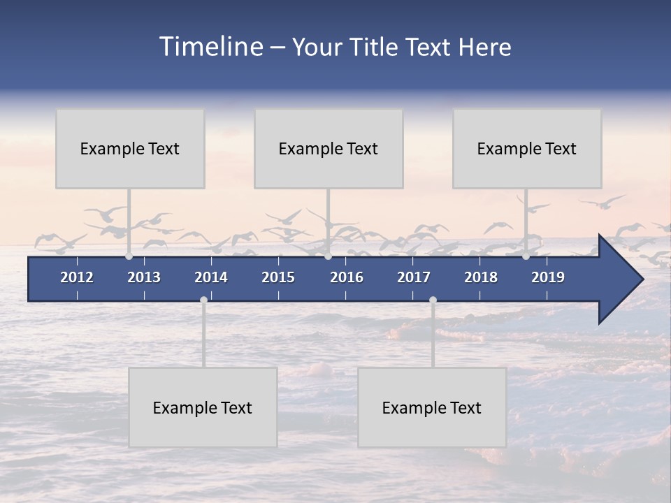 Cloud Ice Many PowerPoint Template