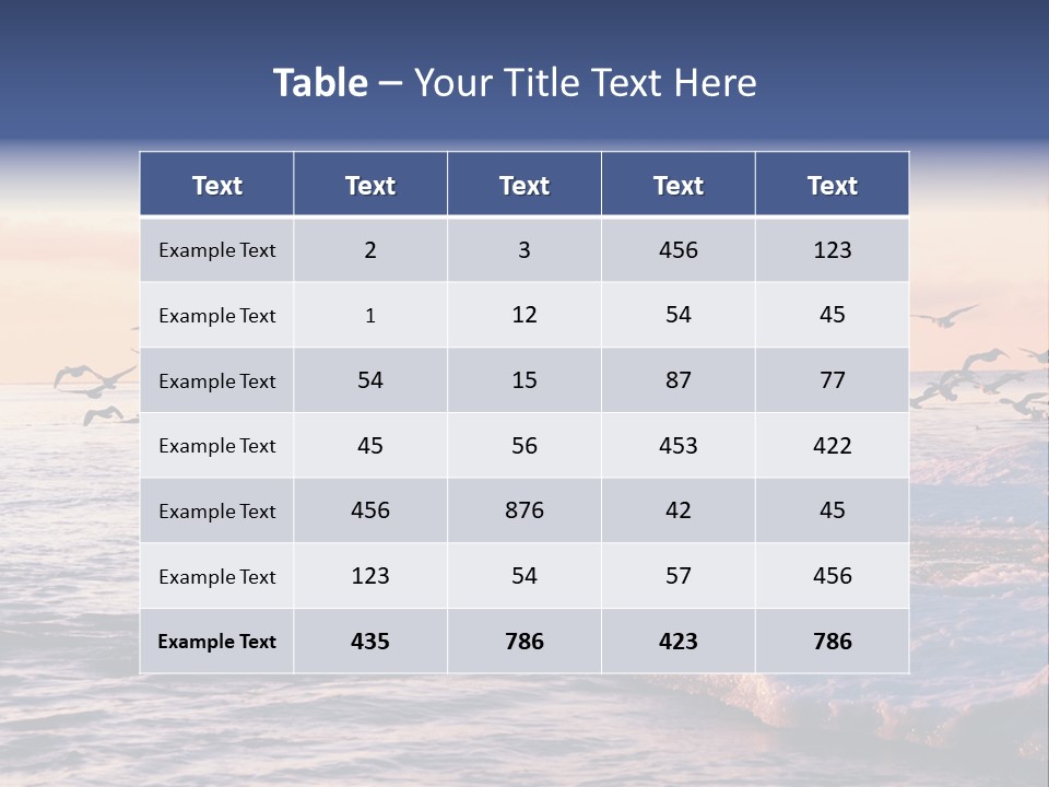 Cloud Ice Many PowerPoint Template