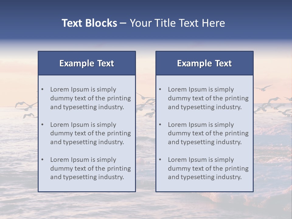 Cloud Ice Many PowerPoint Template