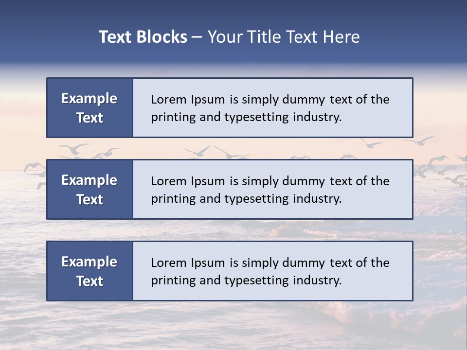 Cloud Ice Many PowerPoint Template