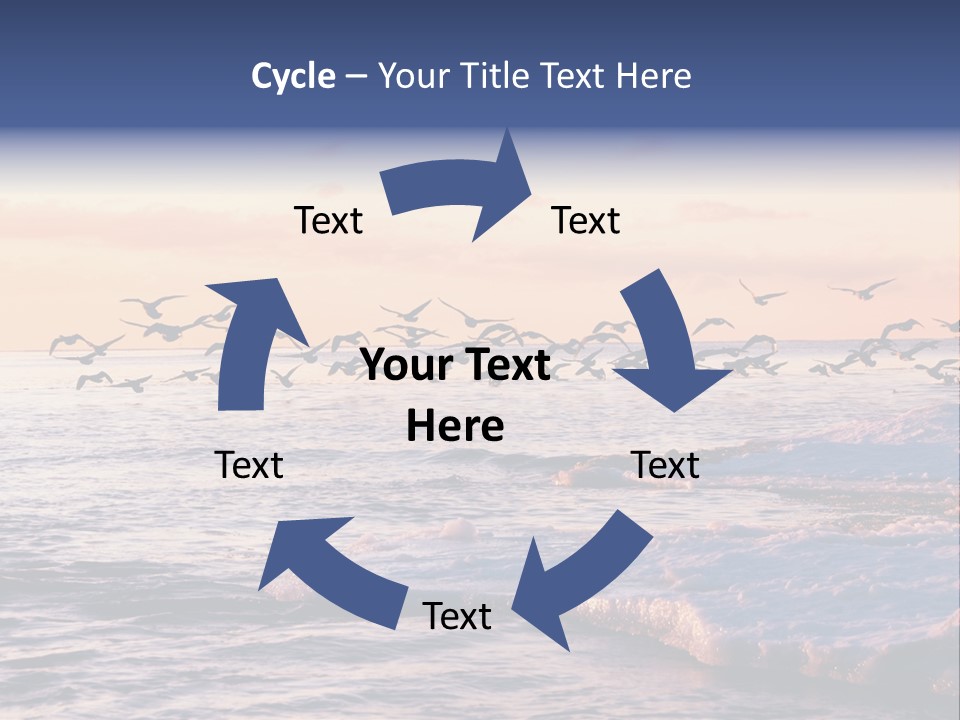 Cloud Ice Many PowerPoint Template