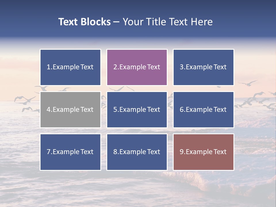 Cloud Ice Many PowerPoint Template