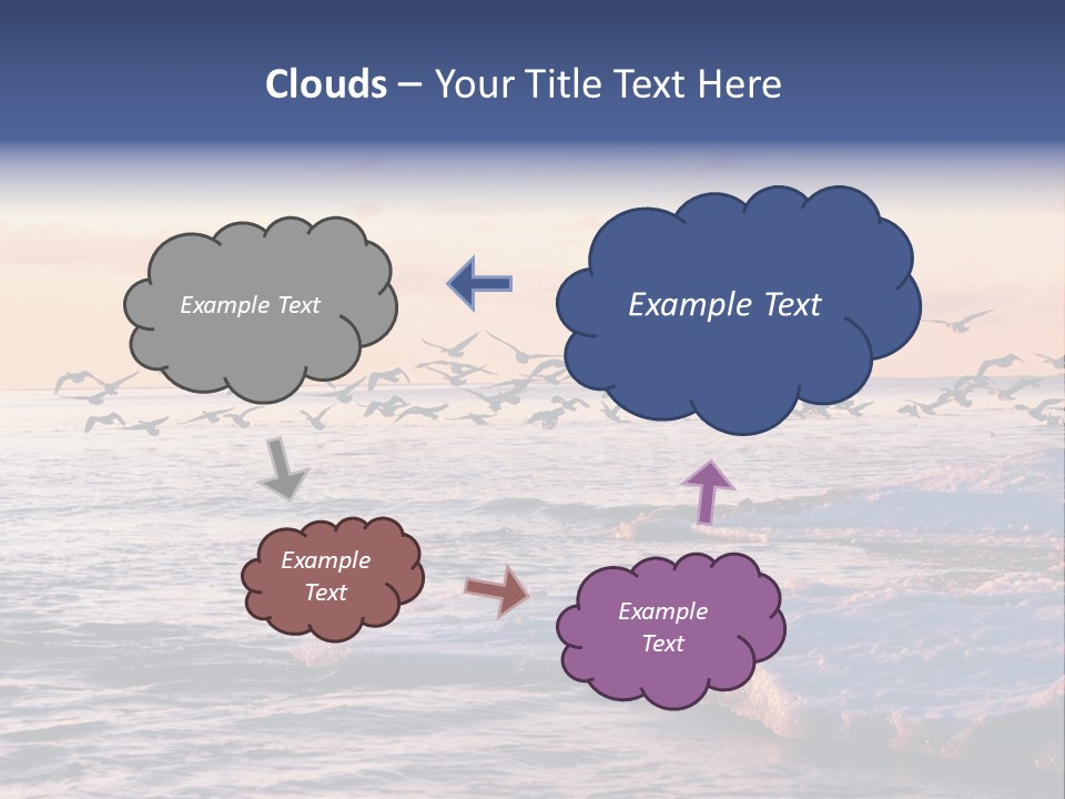Cloud Ice Many PowerPoint Template