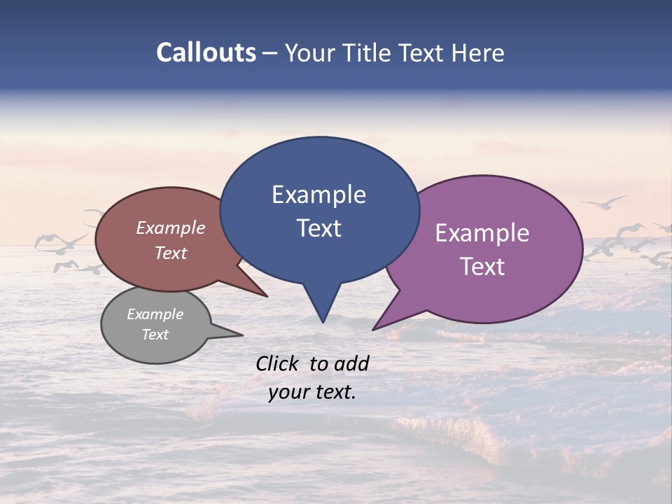 Cloud Ice Many PowerPoint Template