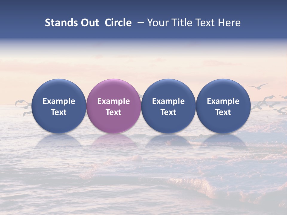 Cloud Ice Many PowerPoint Template