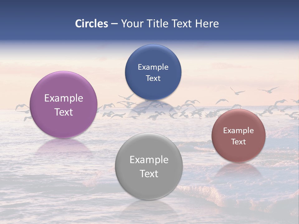 Cloud Ice Many PowerPoint Template