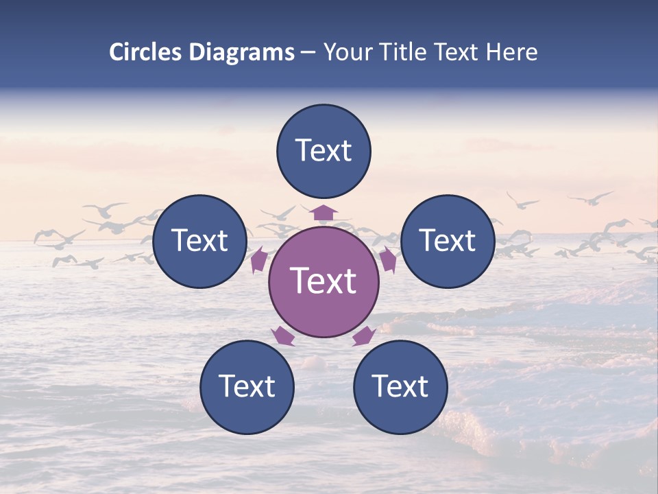 Cloud Ice Many PowerPoint Template