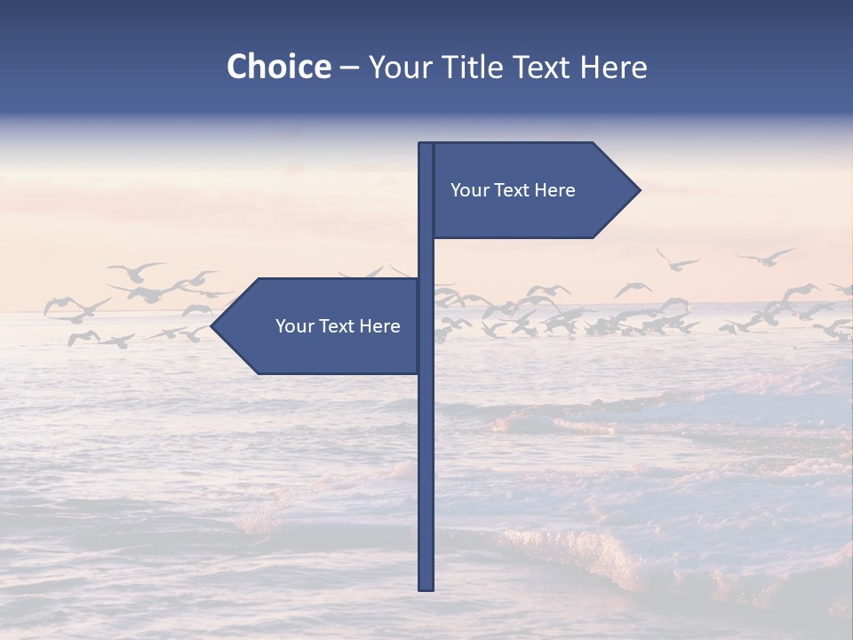 Cloud Ice Many PowerPoint Template