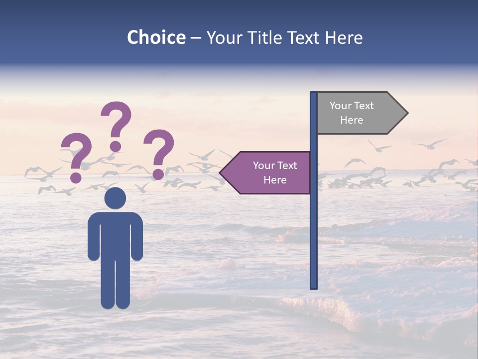 Cloud Ice Many PowerPoint Template