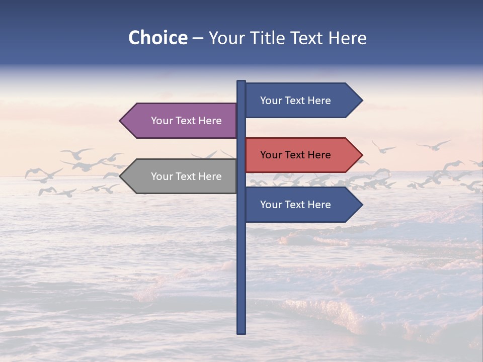 Cloud Ice Many PowerPoint Template