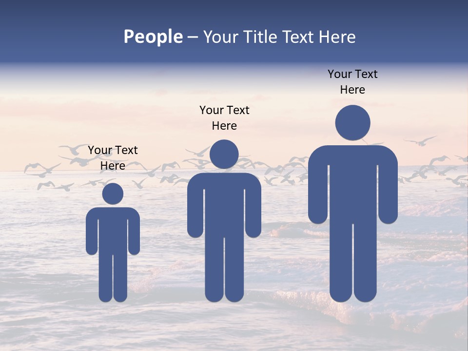 Cloud Ice Many PowerPoint Template