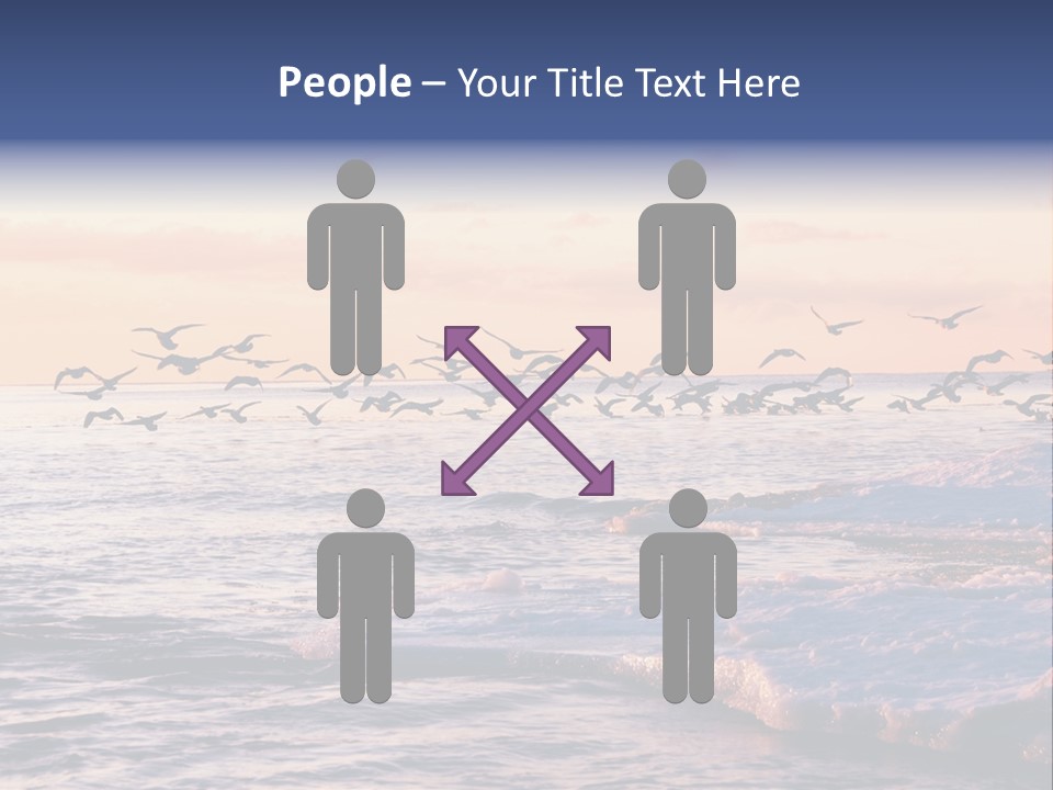 Cloud Ice Many PowerPoint Template