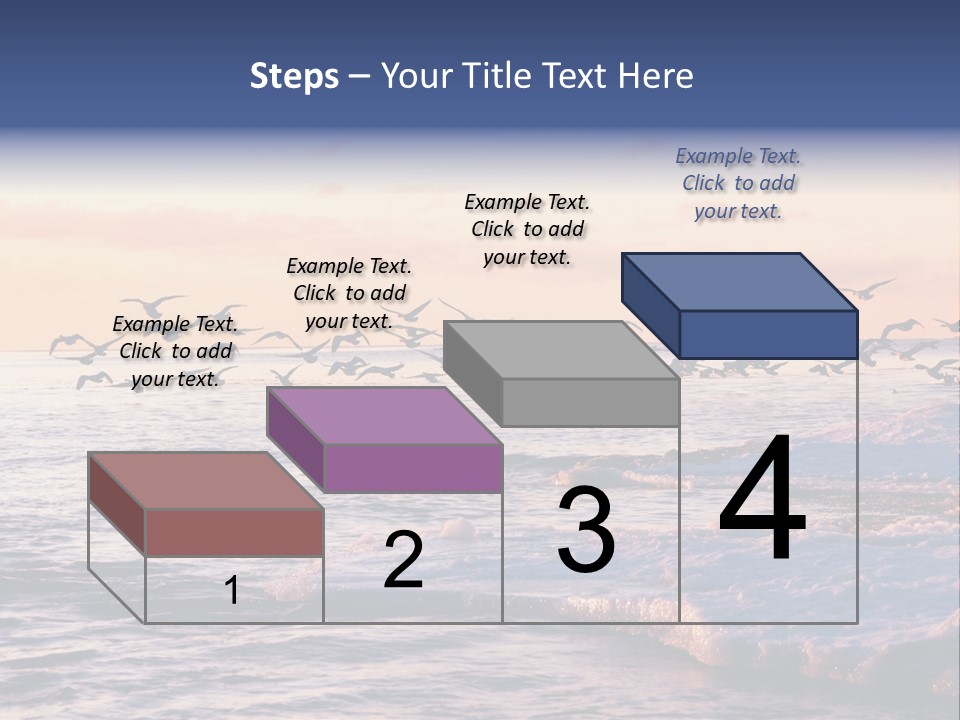 Cloud Ice Many PowerPoint Template