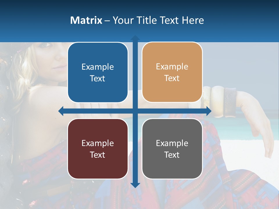 Serioushippie Female Hair PowerPoint Template