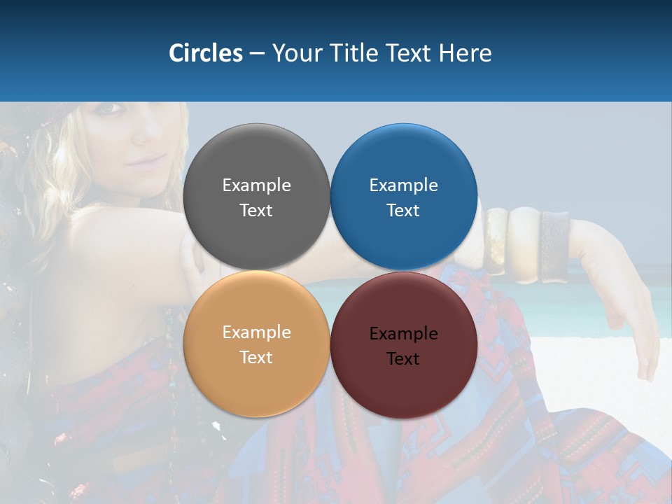 Serioushippie Female Hair PowerPoint Template