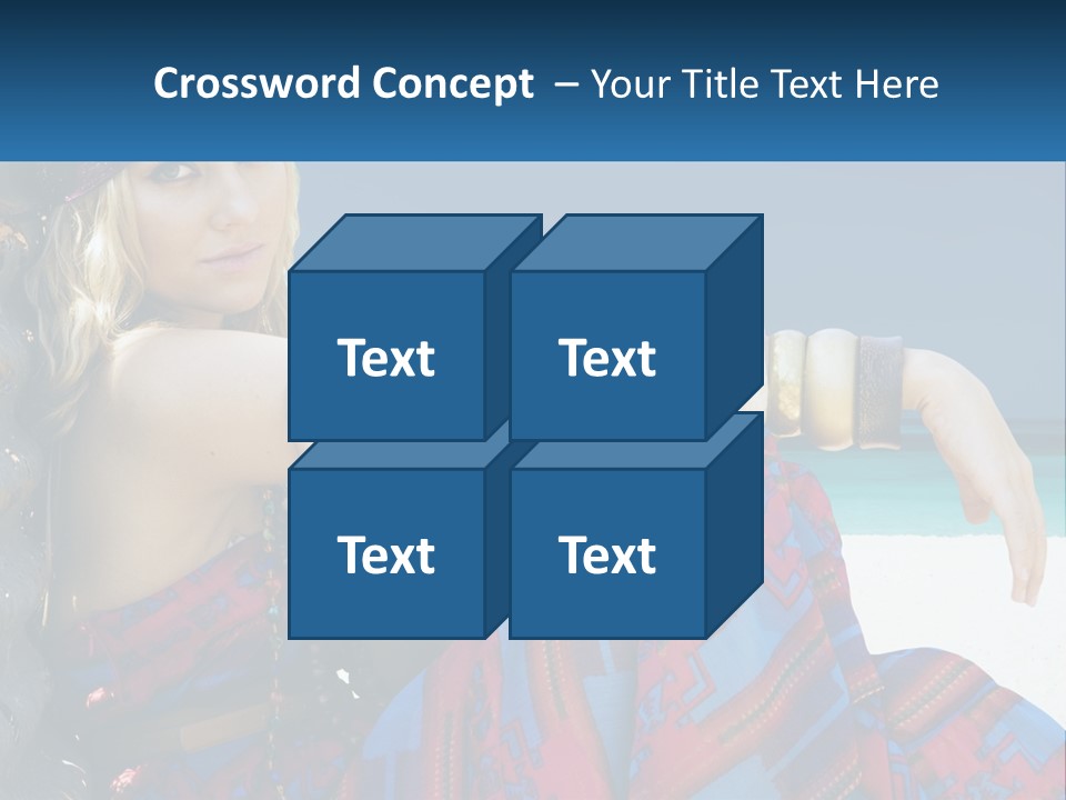 Serioushippie Female Hair PowerPoint Template