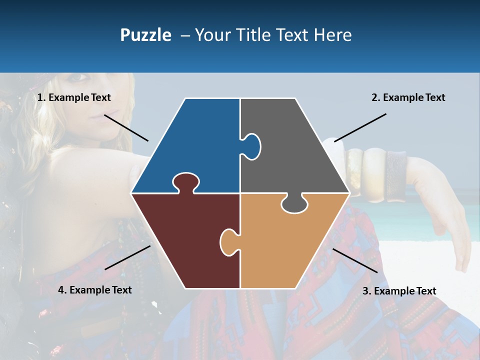 Serioushippie Female Hair PowerPoint Template