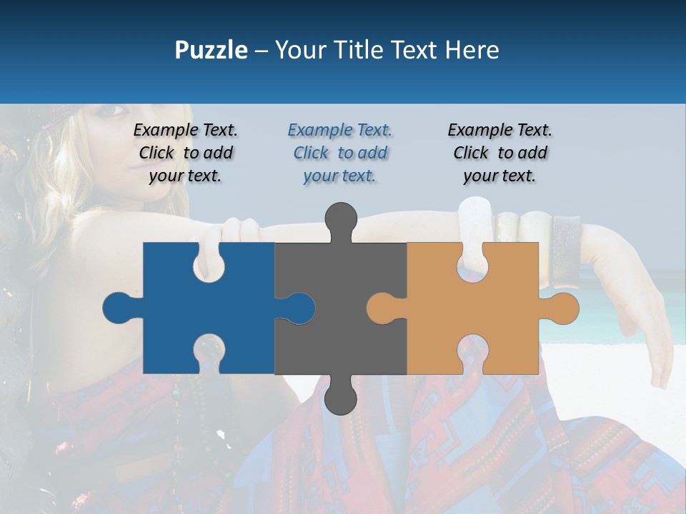 Serioushippie Female Hair PowerPoint Template