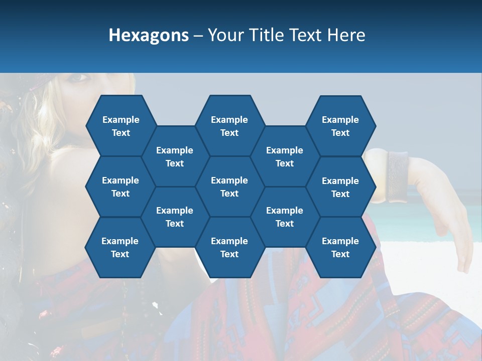 Serioushippie Female Hair PowerPoint Template