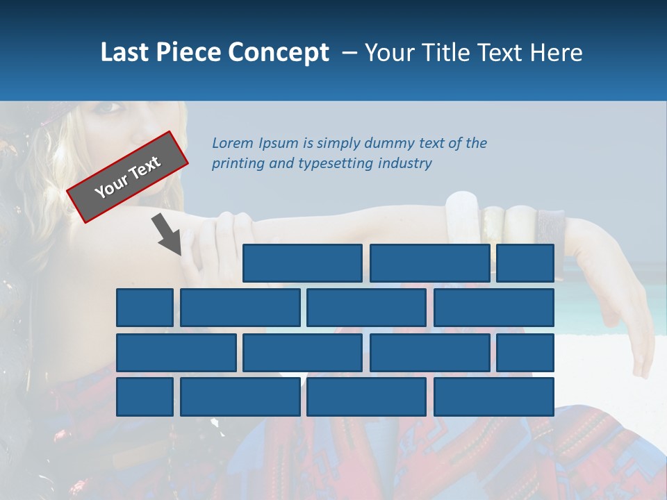 Serioushippie Female Hair PowerPoint Template