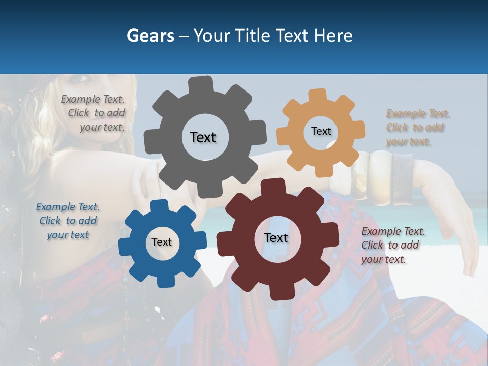 Serioushippie Female Hair PowerPoint Template