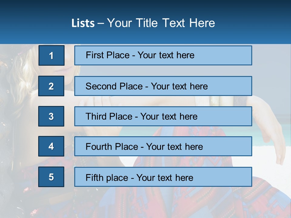 Serioushippie Female Hair PowerPoint Template