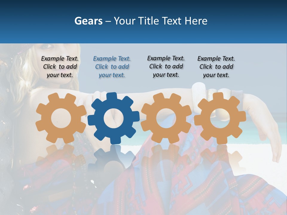 Serioushippie Female Hair PowerPoint Template