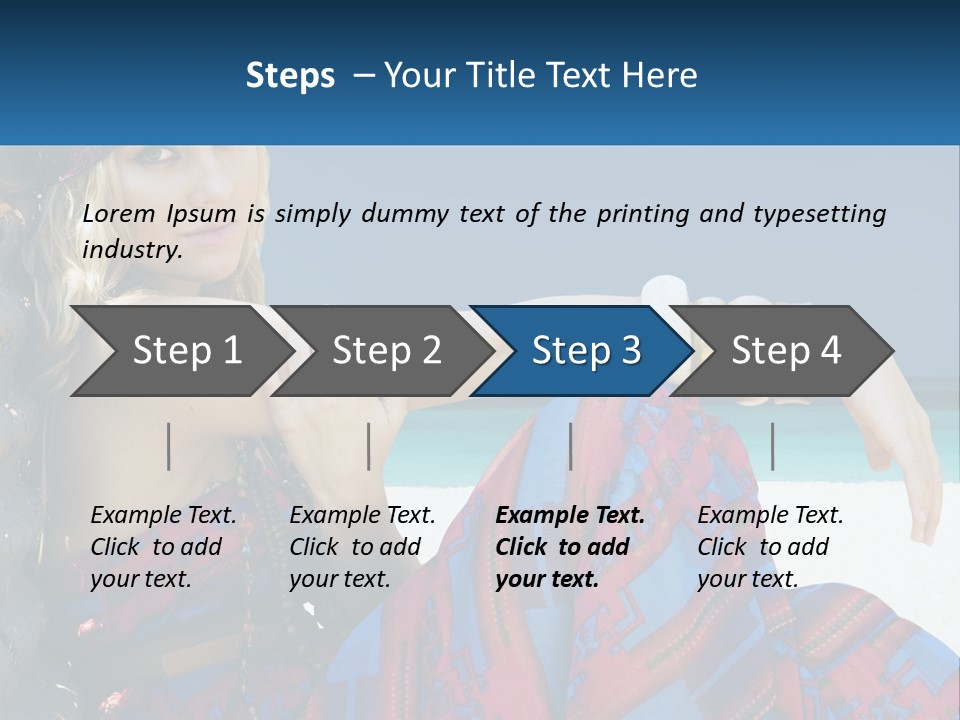Serioushippie Female Hair PowerPoint Template