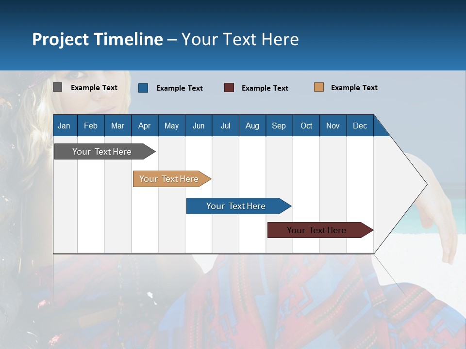 Serioushippie Female Hair PowerPoint Template