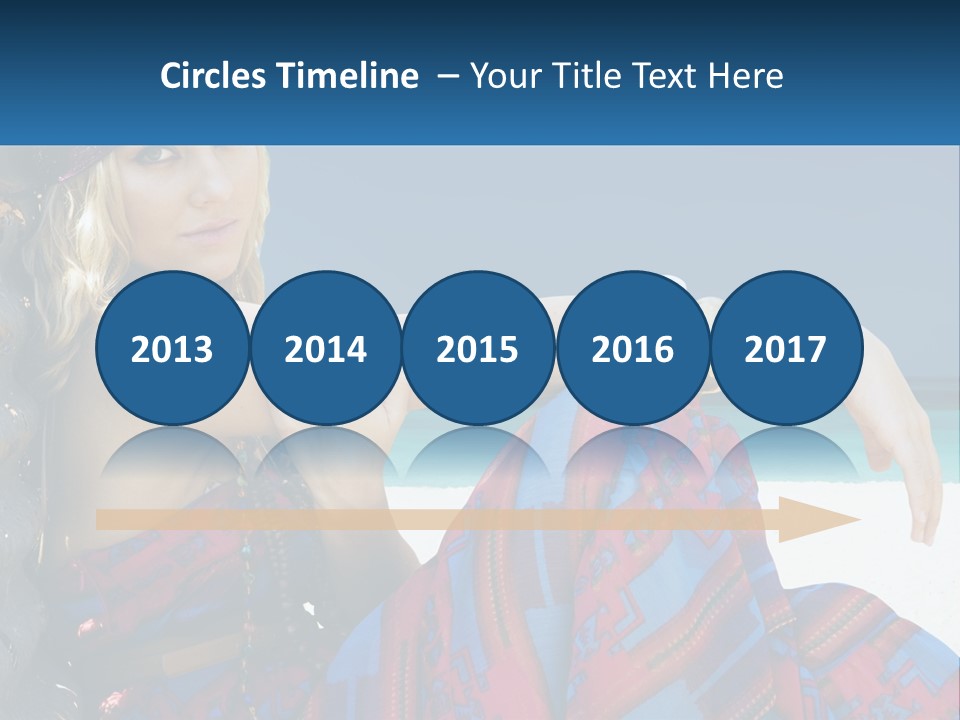 Serioushippie Female Hair PowerPoint Template