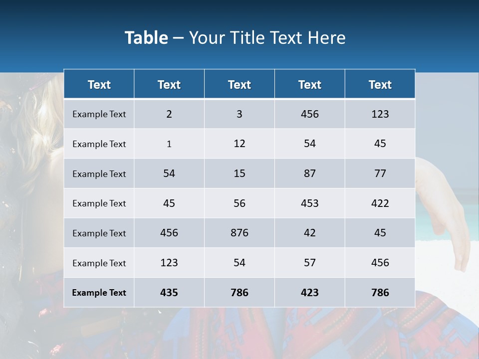 Serioushippie Female Hair PowerPoint Template