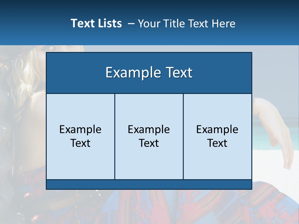 Serioushippie Female Hair PowerPoint Template