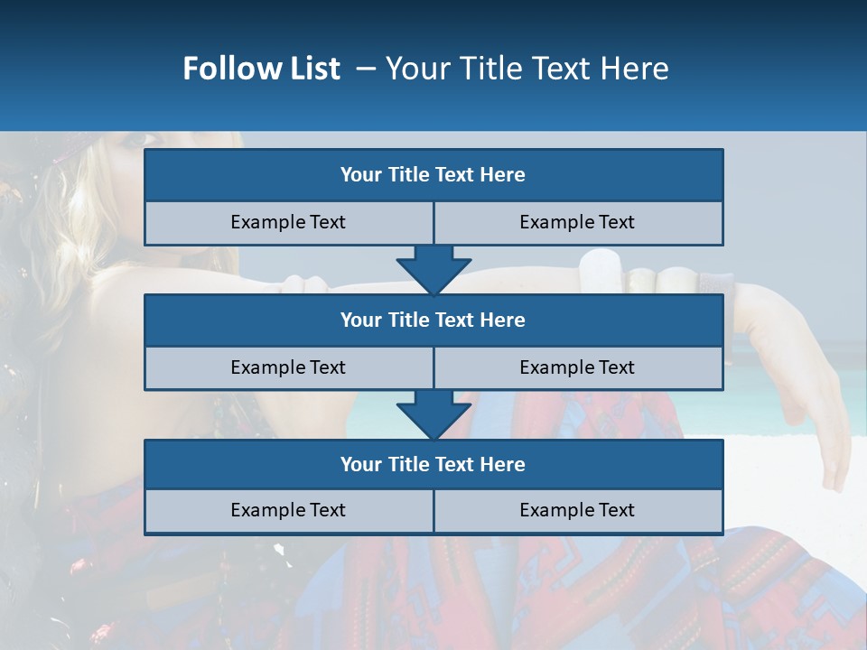 Serioushippie Female Hair PowerPoint Template