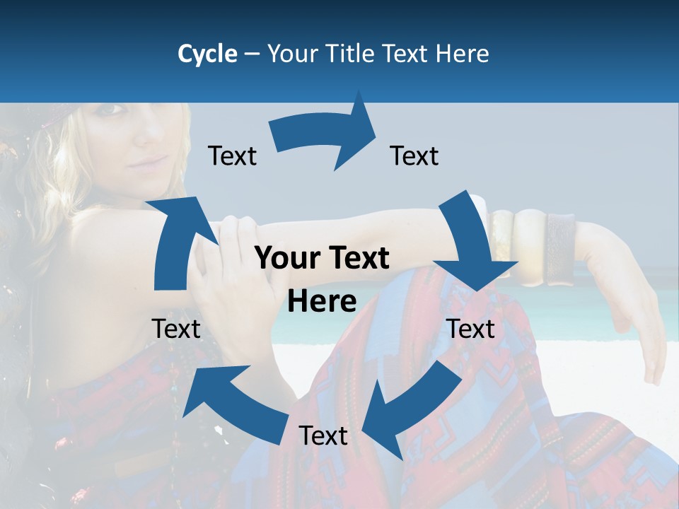 Serioushippie Female Hair PowerPoint Template
