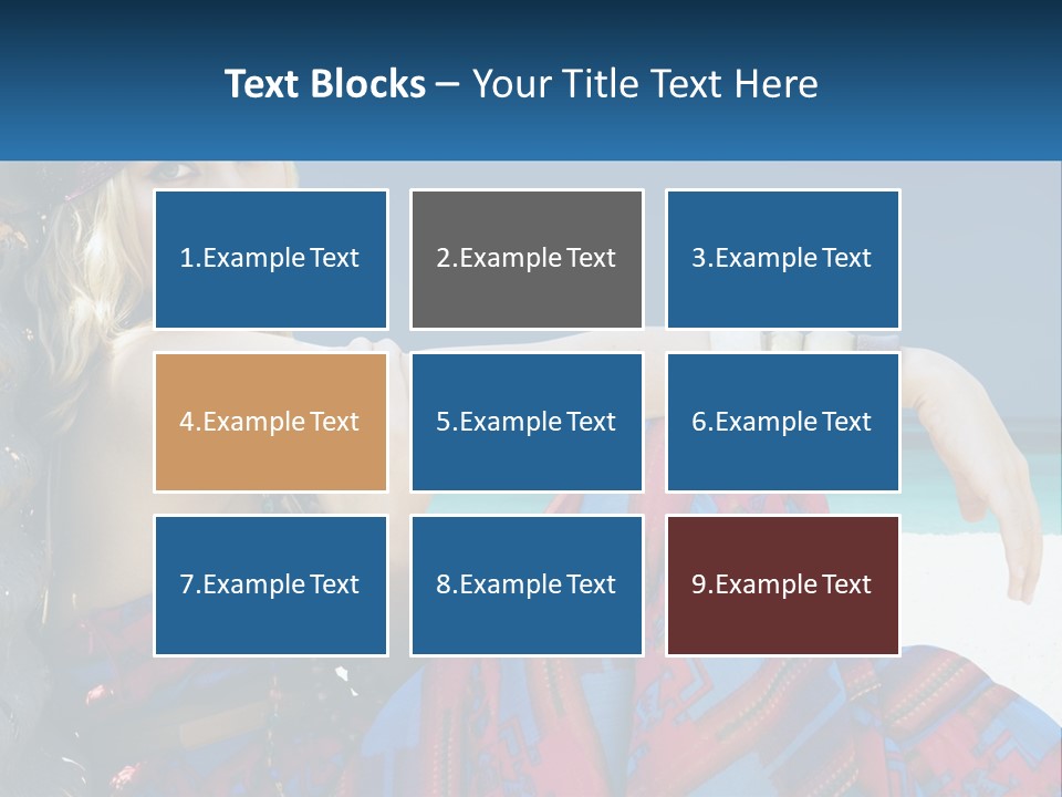 Serioushippie Female Hair PowerPoint Template