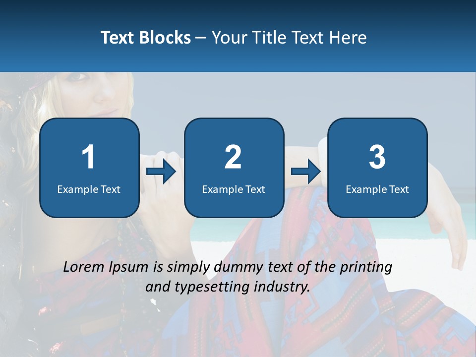 Serioushippie Female Hair PowerPoint Template